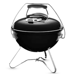 Компактний переносний вугільний гриль із кришкою Weber Smokey Joe Premium 37см для пікніків чорний