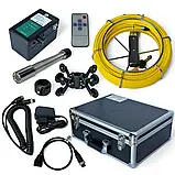 Відеодіагностика труб з локатором (50 м IP68) Ендоскоп для каналізації з передавачем і приймачем 512 Гц, фото 7