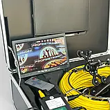 Відеодіагностика труб з локатором (50 м IP68) Ендоскоп для каналізації з передавачем і приймачем 512 Гц, фото 6