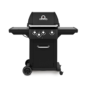Компактний садовий газовий гриль Weber Broil King Royal 340 SHADOW – 824263 зі складними поличками та 3 пальниками