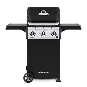 Компактний стаціонарний газовий гриль Broil King Weber Crown 310 зі складними поличками та 2 пальниками