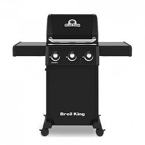 Компактний стаціонарний газовий гриль Weber Broil King CROWN 310 NEW - 864953 зі складними поличками