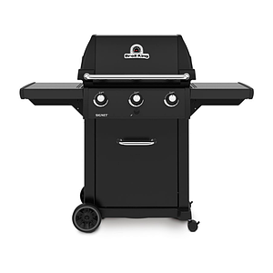 Компактний газовий гриль Broil KIng Signet 320 SHADOW – 946853 зі складними поличками на колесах та 3 пальниками