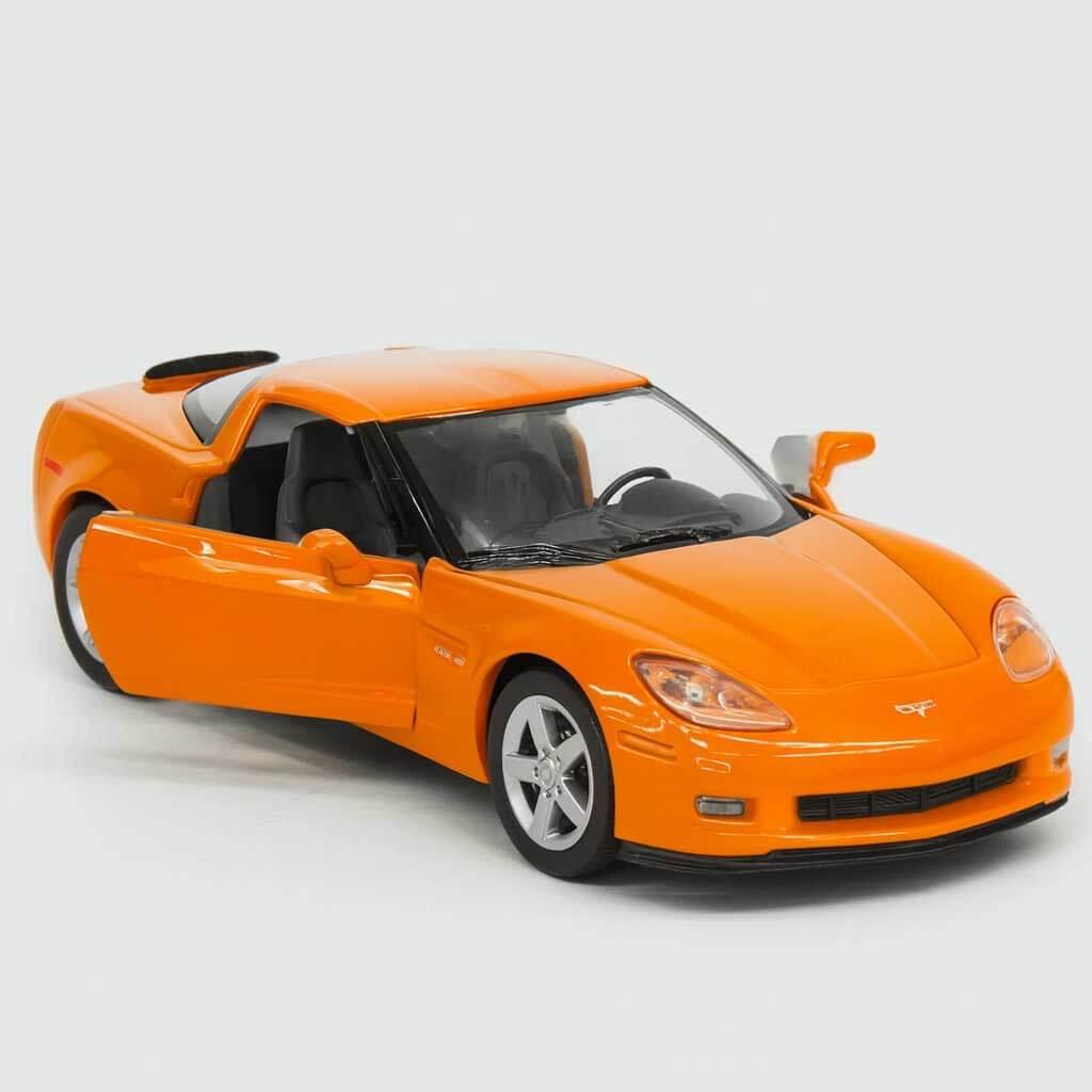 Kinsmart Chevrolet Corvette Z06 — оранжевая инерционная машинка 1:36, металл, 12 см KT5320W-3, фото 1
