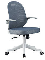 Дитяче підліткове комп'ютерне крісло Асті із сітчастою спинкою на коліщатках колір Сірий Мікс Меблі