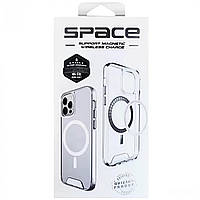Чохол Space Case with MagSafe для iPhone 15 Pro Max |Прозорий| / Протиударний чохол для Айфон 15 Про Макс