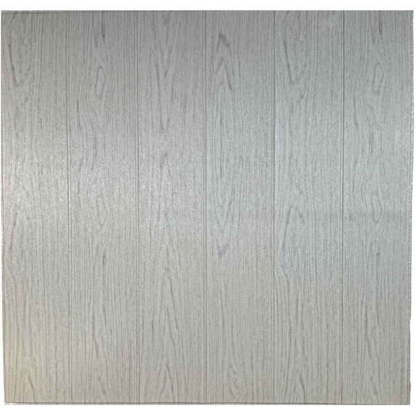 Самоклеюча декоративна 3D панель Дерево Сіре 700х770х3мм, фото 1