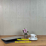 Самоклеюча декоративна 3D панель Дерево Сіре 700х770х3мм, фото 2