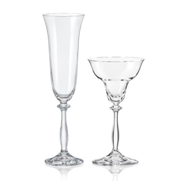 Набір Bohemia келихи для шампанського Angela 190 мл 2 шт + підсвічник 185мл (199-1346), фото 1
