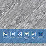 Самоклеюча декоративна 3D панель Дерево Сіре 700х770х5мм (383), фото 5