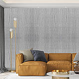 Самоклеюча декоративна 3D панель Дерево Сіре 700х770х5мм (383), фото 6