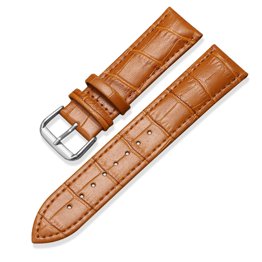 Шкіряний ремінець для Amazfit GTR 2 (A1952) | HMU | екошкіра | 22 мм | світло-коричневий