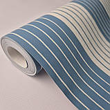 Шпалери вінілові 0.53 × 10.05 м Marburg 51609, біло-блакитні однотонні для спальні, вітальні, кухні, фото 2