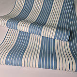 Шпалери вінілові 0.53 × 10.05 м Marburg 51609, біло-блакитні однотонні для спальні, вітальні, кухні, фото 6