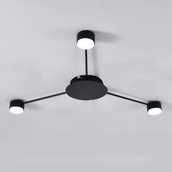 Світильник стельовий LUMINARIA RAY SLIM 3xGX53 BLACK