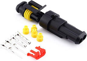 Водонепроникний 2-х контактний HID роз'єм 5 пар для монтажу