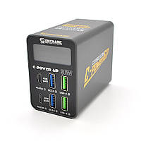 Зарядна станція з цифровою індикацією MECHANIC C-Power 6P, 2*USB-A, 2*QC3.0-5В3А,9В2A,12В1.5А,