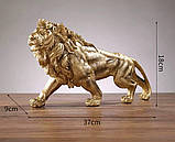 Декор для кабінету "Лев" 37 см — елегантний із королівською величчю, фото 4