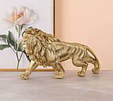 Декор для кабінету "Лев" 37 см — елегантний із королівською величчю, фото 6