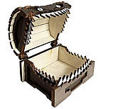 Скринька монстр із дерева 12 см, фото 4