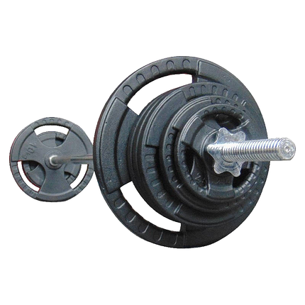 Штанга для дому набірна металева штанга для жиму та тренувань розбірна GoodLift 59 кг 1,8 м ⌀30 мм, фото 2