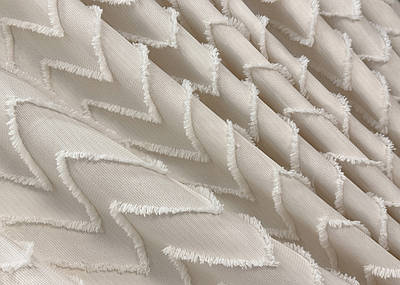 Шторна тканина Льон Букле. Колір айворі. Код 1806ш