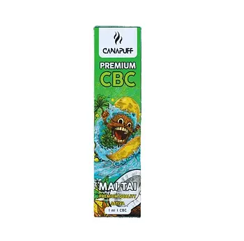 🌿 Одноразовий інгалятор Canapuff CBC 79% Tropical Mai Tai | 1 мл