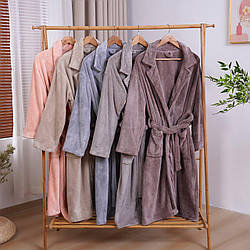 Халат універсальний фібра м'який та пухнастий, унісекс