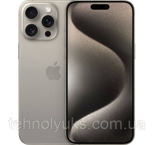 Смартфон Apple iPhone 15 Pro Max 256GB Natural Titanium, 6.7" OLED, A17 Bionic, Refurbished, фото 1