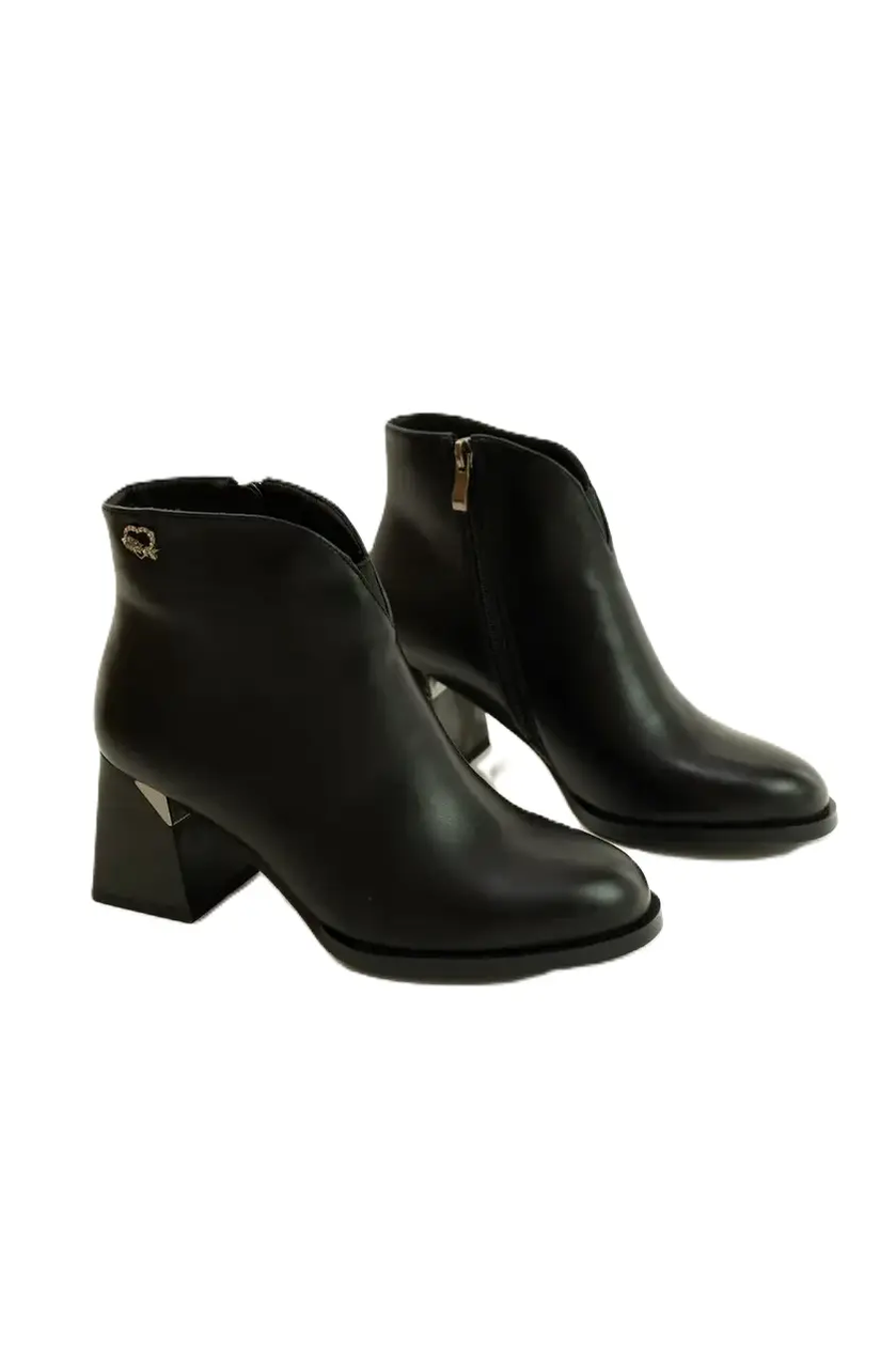 Жіночі демісезонні черевики на підборах, фото 1