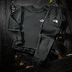 Чоловічий зимовий спортивний костюм The North Face хакі Комплект Зе Норт Фейс Світшот Штани, фото 2