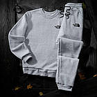 Чоловічий зимовий спортивний костюм The North Face хакі Комплект Зе Норт Фейс Світшот Штани, фото 3