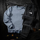 Чоловічий зимовий спортивний костюм The North Face хакі Комплект Зе Норт Фейс Світшот Штани, фото 5