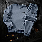 Чоловічий зимовий спортивний костюм The North Face хакі Комплект Зе Норт Фейс Світшот Штани, фото 4