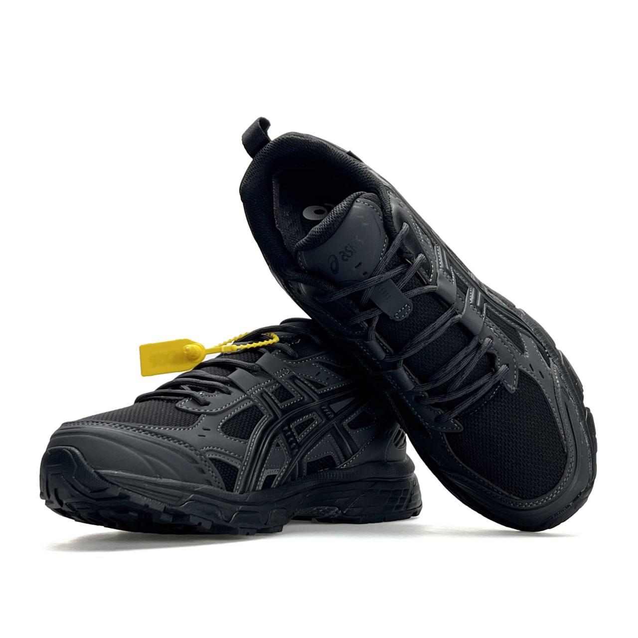 Чоловічі шкіряні текстиль кросівки ASICS Gel-Nunobiki GTX Grey Black, кеди сірі термо. Чоловіче взуття