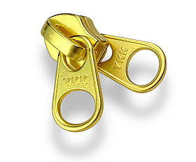 Бігунок для спіральної блискавки подвійний No5 YKK  Японія колір золото