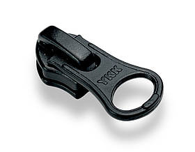 Бігунок для спіральної блискавки №5 YKK Японія М-29580 колір чорний