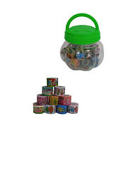 12-9 Клейка стрічка для декору 1 м*1,1 см у банці