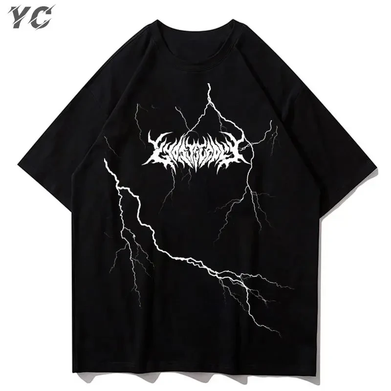 Стильна жіноча оверсайз Футболка LOYS з принтом Energy y2k Чорний, фото 1