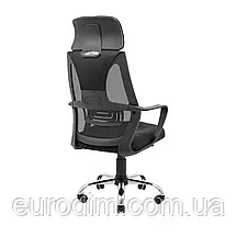 Крісло Richman Профі Хром Піастра Сітка чорна, фото 4