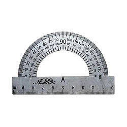 0245-AS Транспортир 180 металевий