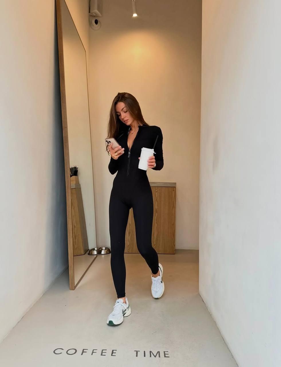 Жіночий комбінезон ;Квіть: чорний; Розміри 42-44, 44-46;, фото 1