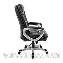 Крісло Richman Еліт Про Пластик Річ M-1 (Tilt) Шкіра Спліт Чорна, фото 3