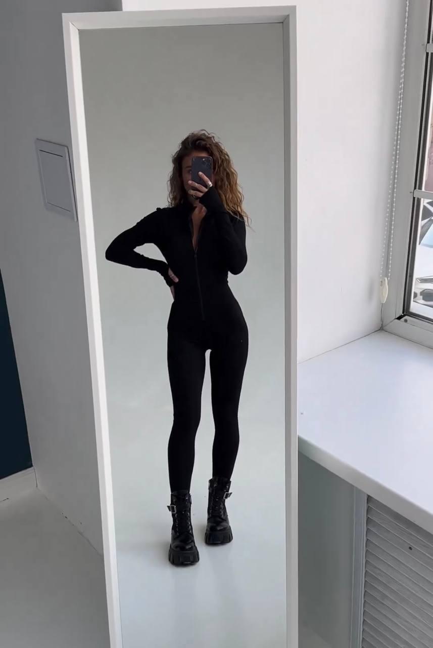 Жіночий комбінезон ;Квіть: чорний; Розміри 42-44, 44-46;, фото 1