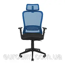 Крісло Richman Експерт Пластик M-2 (Anyfix) Сітка синя, фото 2