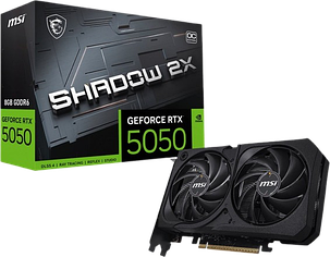 Відеокарта GeForce RTX 5050 8GB MSI Shadow 2X OC (RTX 5050 8G SHADOW 2X OC), фото 1