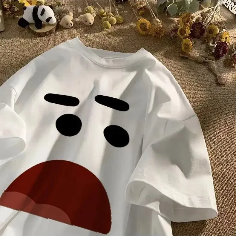 Жіноча стильна Футболка LOYS з принтом ШОК Білий, фото 1