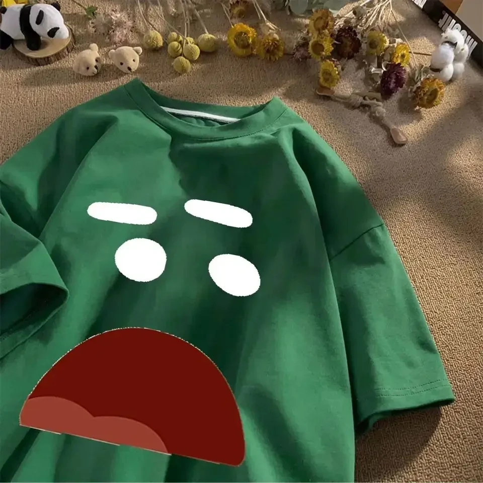 Жіноча стильна Футболка LOYS з принтом ШОК Зелений, фото 1