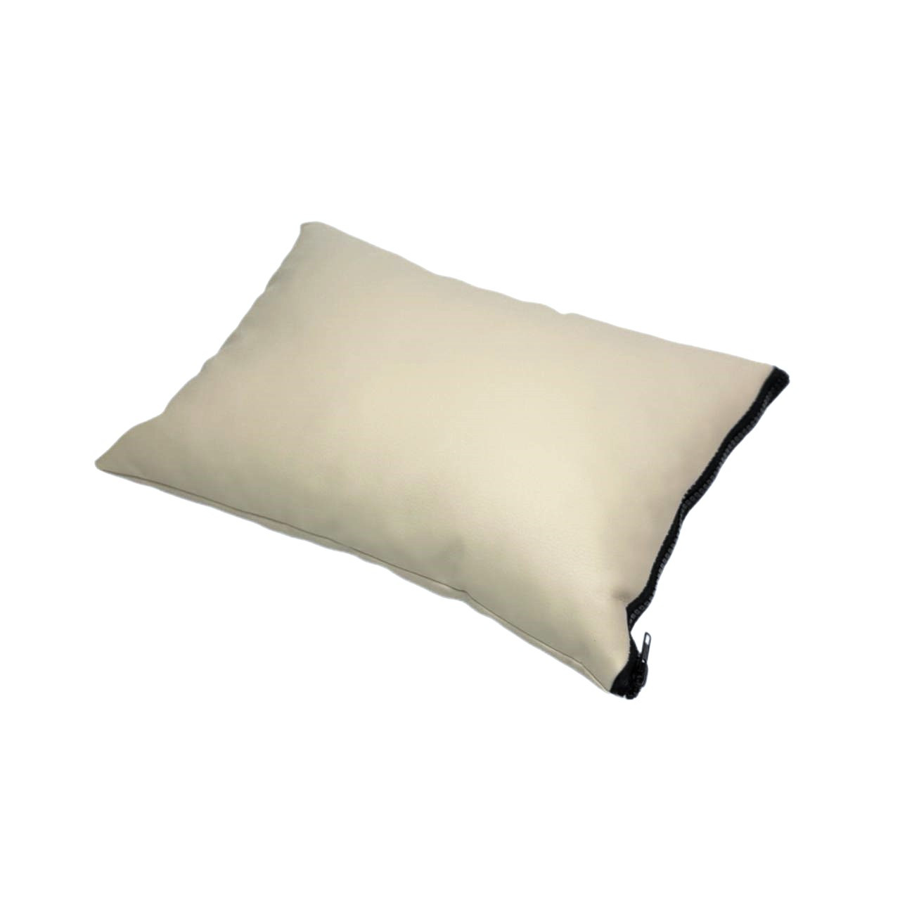 Подушка з екошкіри Прямокутна для кушетки та масажного столу, розмір  25/35, колір молочний, фото 1