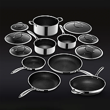 Набір гібридного посуду  HexClad Hybrid Cookware Set 13pc  з кришками 13 предметів